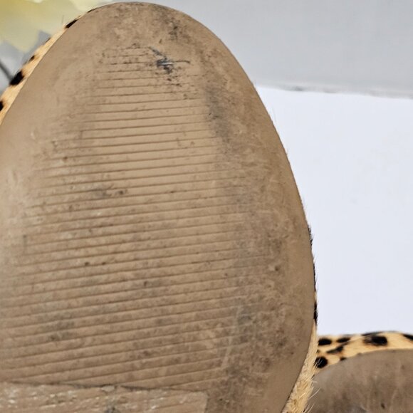 Cow Hair Real Fur Steve Madden Womens Cheetah Leopard Slip On Shoes SMILE 7.5 - Picture 12 of 16
